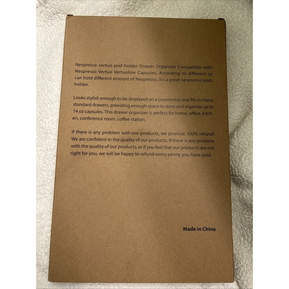 Nespresso Coffee pod holder NWT Drawer Organizer White, Multi Holder 13 pods - Picture 3 of 8